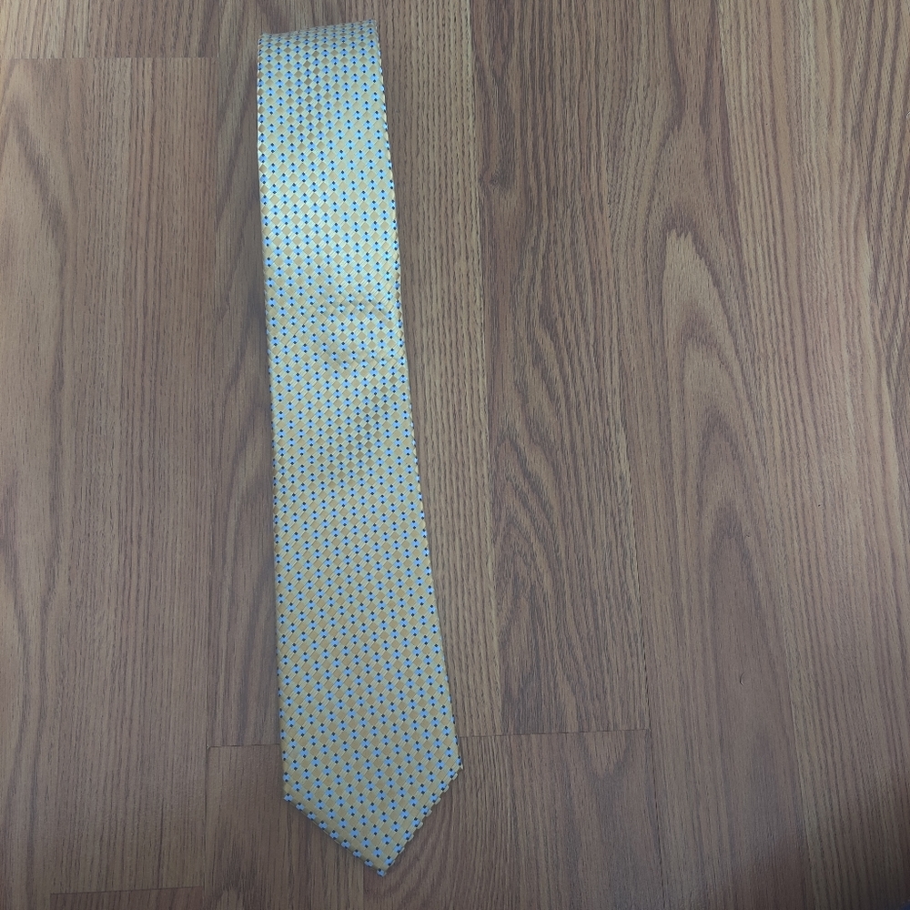 Michael Kors Men's Tie ,Gold/Blue